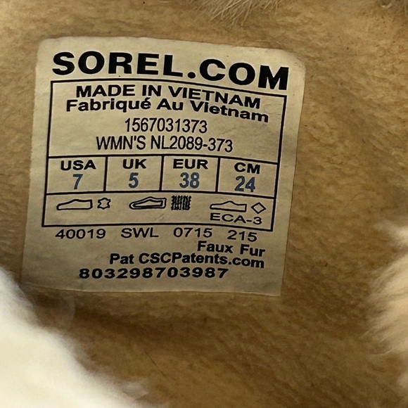 Sorel Boots TIVOLI II Women’s Size 7 Mid Calf Lace Up Fur Lined Winter Snow - Picture 3 of 10